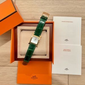 Hermes brand new Green 30MM H Herue Watch